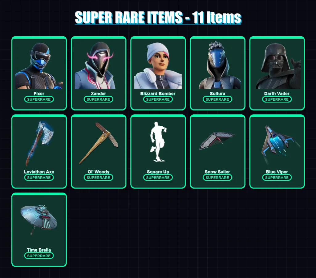 [PS4/PS5/XBOX/PC] | Fixer | Xander | Blizzard Bomber | Sultura | Darth Vader | 224 skin | 246 pickaxe | 163 emote | 181 glider | Lv2743 — Fortnite account