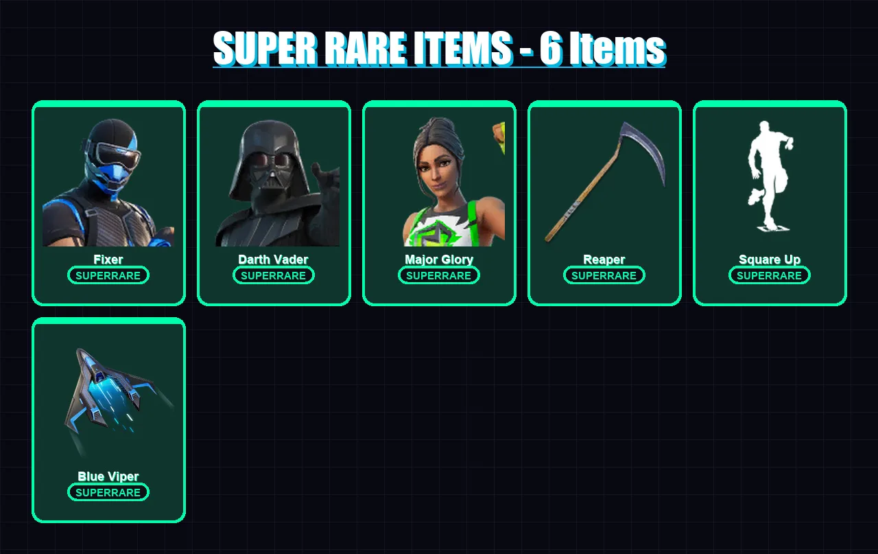 [PS4/PS5/XBOX/PC] | Fixer | Darth Vader | Major Glory | Kymera | The Origin | 80 skin | 88 pickaxe | 61 emote | 65 glider | Lv1137