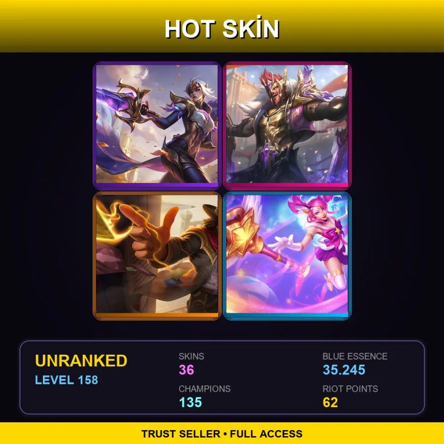 EUNE | Lv158 | Unranked | 36 Skin | 135 Champ — Totemic Maokai