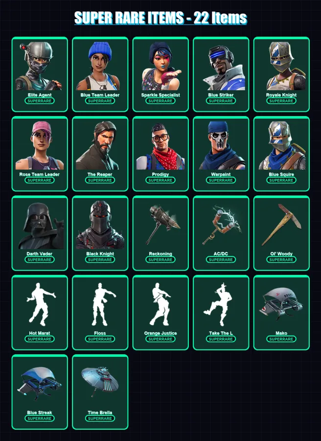 [PS4/PS5/XBOX/PC] | Elite Agent | Blue Team Leader | Sparkle Specialist | 87 skin | Lv1003