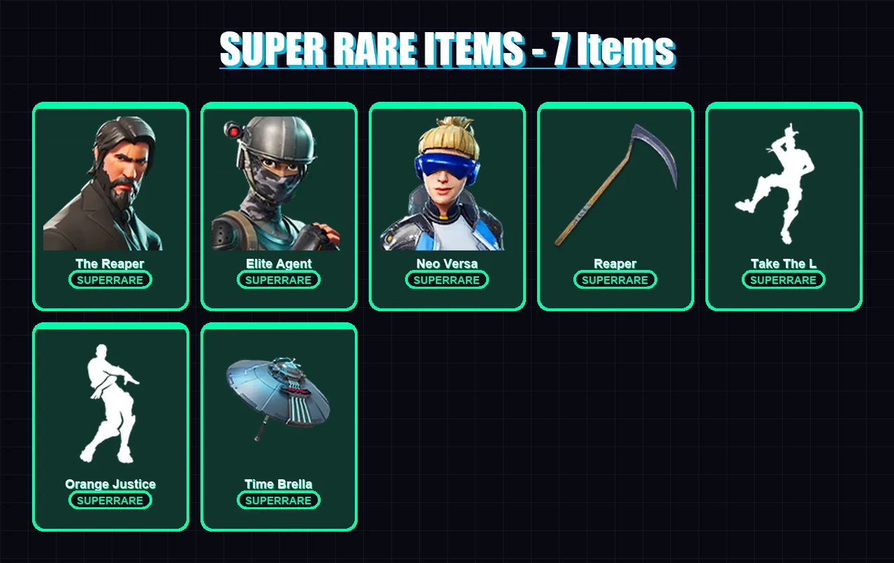 [PC/XBOX] | The Reaper | Elite Agent | Neo Versa | Kymera | Luxe | 147 skin | 146 pickaxe | 124 emote | 146 glider | Lv2594