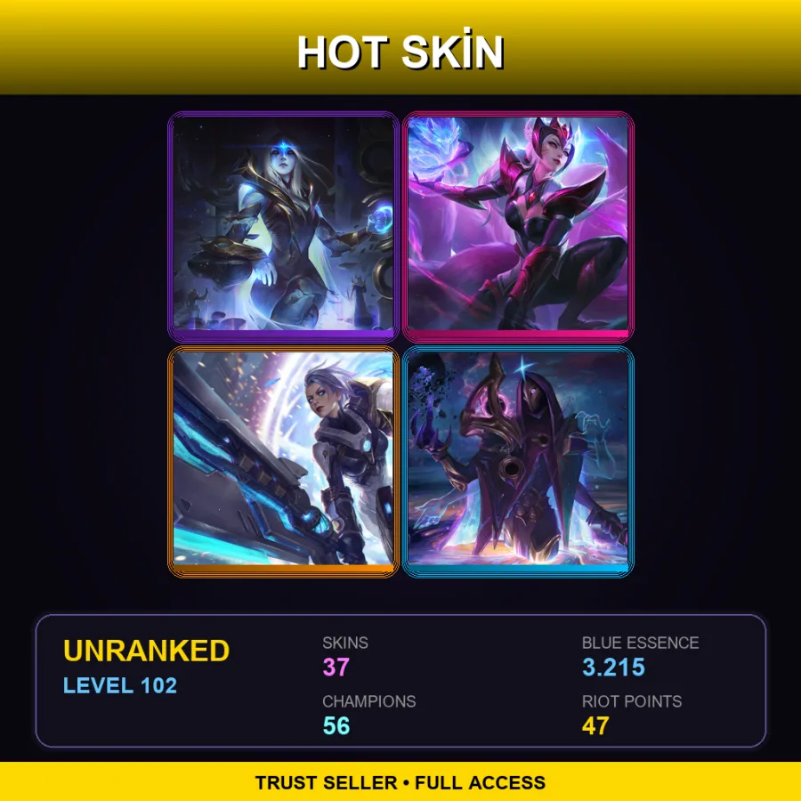 LAN | Lv102 | Unranked | 37 Skin | 56 Champ — Spirit Blossom Irelia