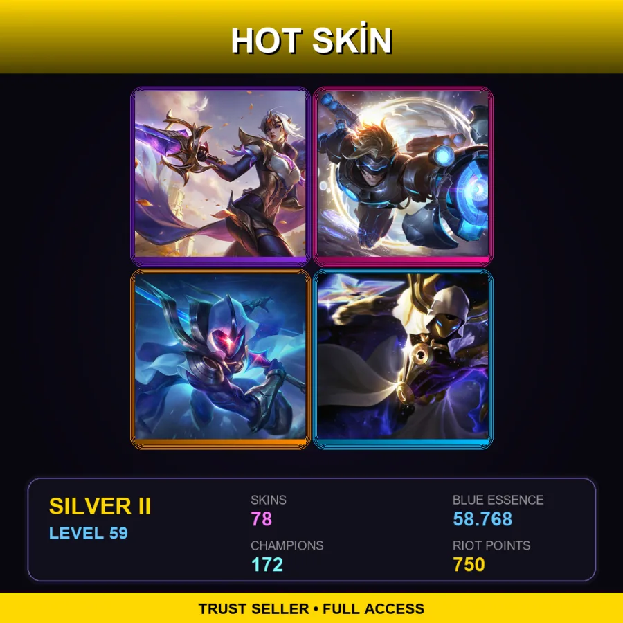 SG | Lv59 | Silver II | 78 Skin | 172 Champ