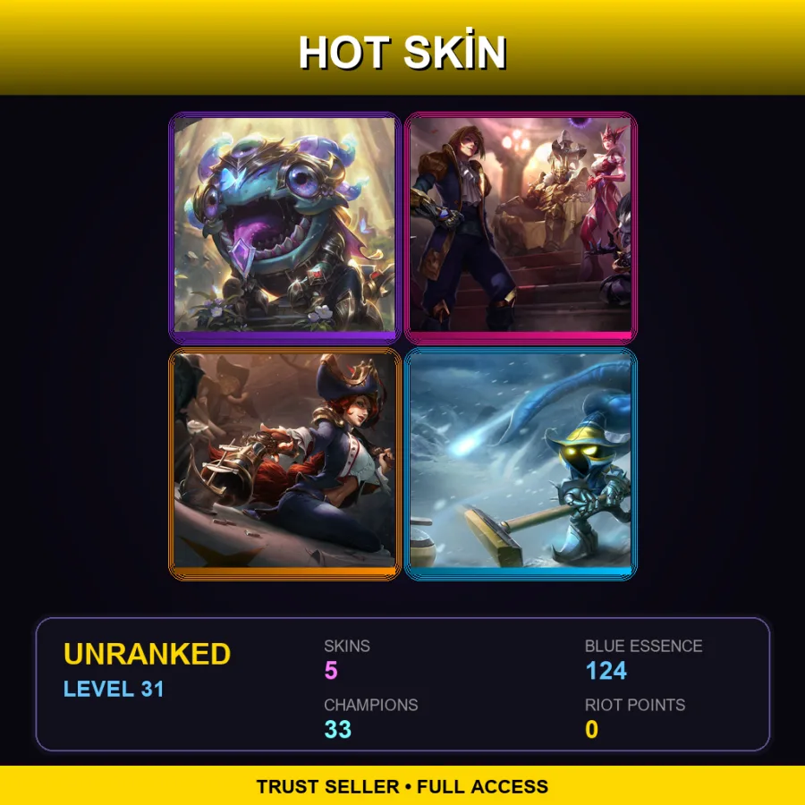 EUNE | Lv31 | Unranked | 5 Skin | 33 Champ — Queen Of Diamonds Syndra