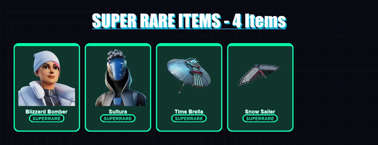 [PC] | Blizzard Bomber | Sultura | Plungerman | Blitz Knight | Santa Dogg | 16 skin | 32 pickaxe | 25 emote | 27 glider | Lv299