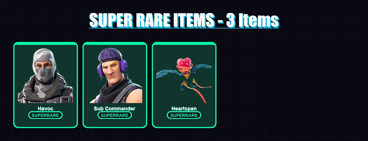 [PC/XBOX/PSN] | Havoc | Sub Commander | Zenith | Lynx | The Prisoner | 13 skin | 21 pickaxe | 24 emote | 35 glider | Lv554