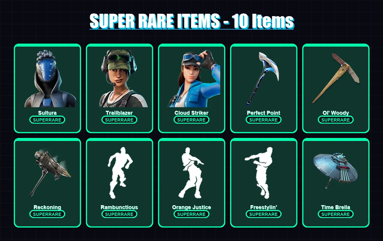[PC/XBOX/PSN] | Sultura | Trailblazer | Cloud Striker | Raz | Vi | 152 skin | 151 pickaxe | 149 emote | 129 glider | Lv1960