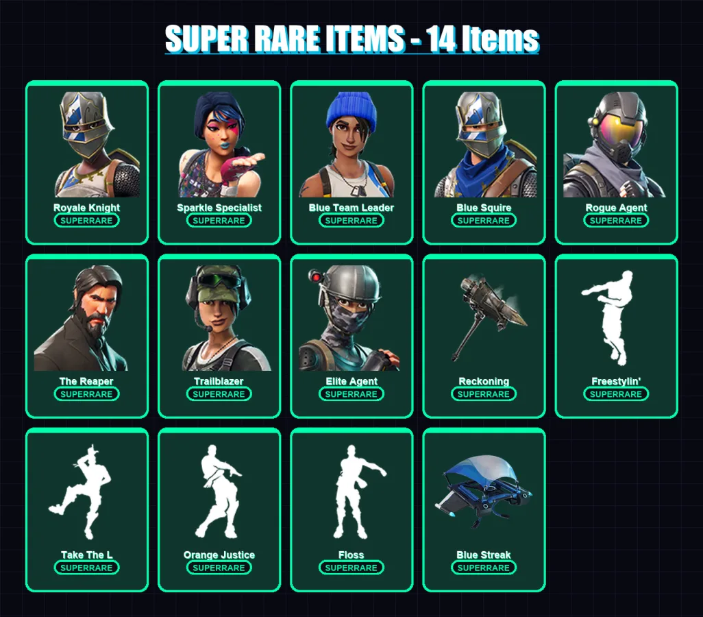 [PS4/PS5/XBOX/PC] | Royale Knight | Sparkle Specialist | Blue Team Leader | 62 skin | Lv736