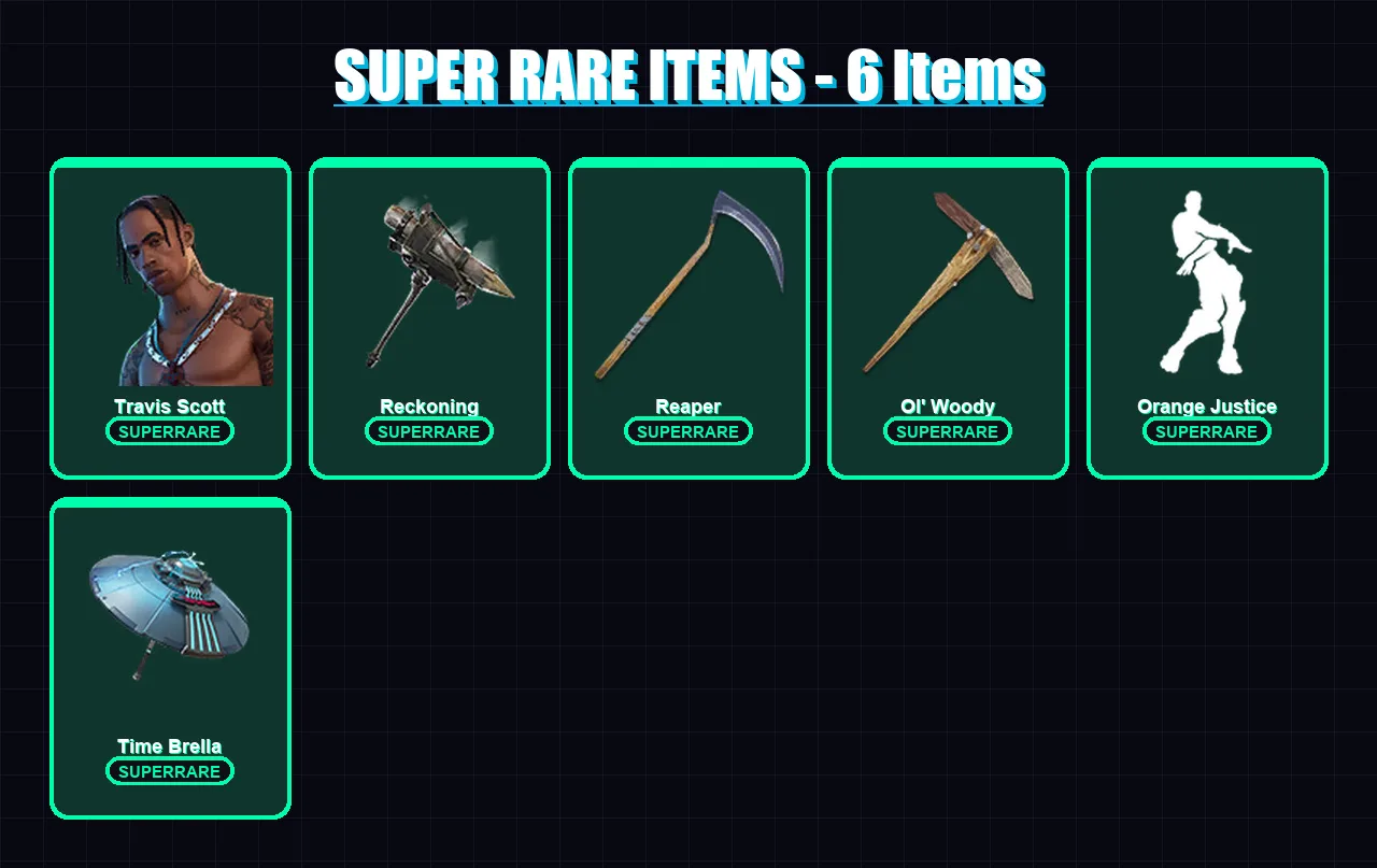 [PS4/PS5/XBOX/PC] | Travis Scott | Enforcer | Zenith | Drift | Fade | 94 skin | 134 pickaxe | 99 emote | 110 glider | Lv1709