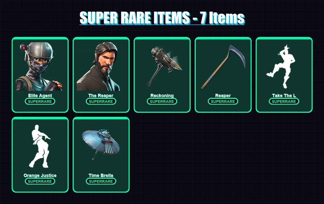 [PC/XBOX/PSN] | Elite Agent | The Reaper | Dire | Dark Voyager | Drift | 60 skin | 48 pickaxe | 64 emote | 53 glider | Lv750