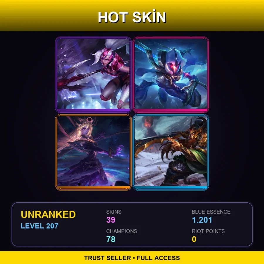 LAN | Lv207 | Unranked | 39 Skin | 78 Champ — Dreadknight Garen