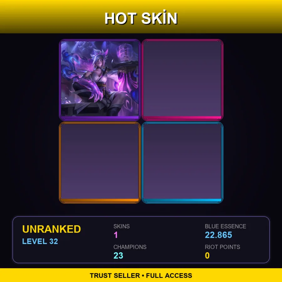 BR | Lv32 | Unranked | 1 Skin | 23 Champ