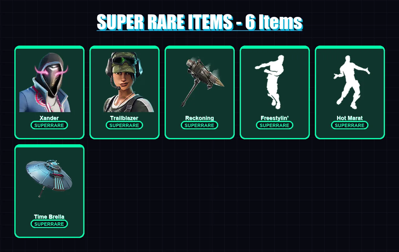 [PC/XBOX/PSN] | Xander | Trailblazer | Zenith | Lynx | Dire | 40 skin | 58 pickaxe | 49 emote | 67 glider | Lv783
