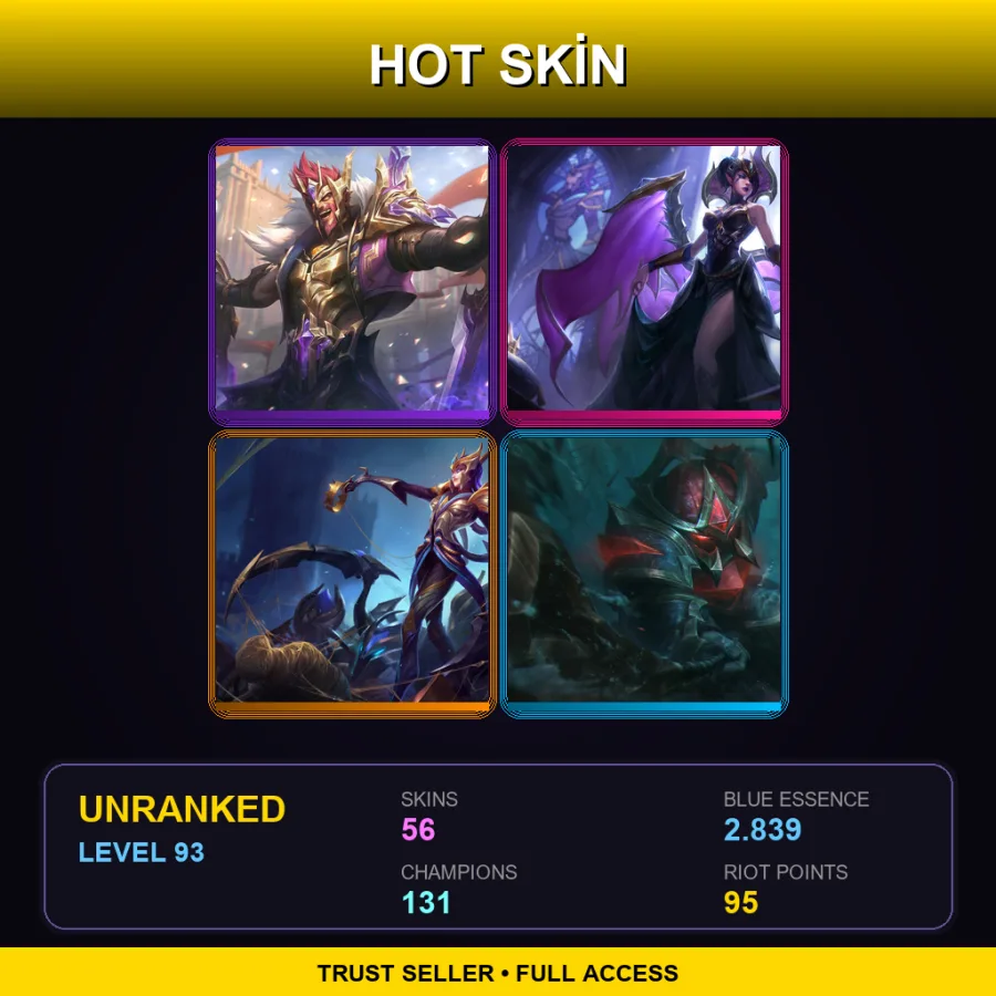 EUW | Lv93 | Unranked | 56 Skin | 131 Champ — Cottontail Teemo