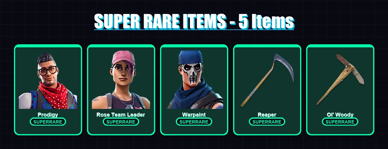 [PC/XBOX/PSN] | Prodigy | Rose Team Leader | Warpaint | Fade | Joey | 68 skin | 78 pickaxe | 93 emote | 78 glider | Lv1250 — Fortnite account