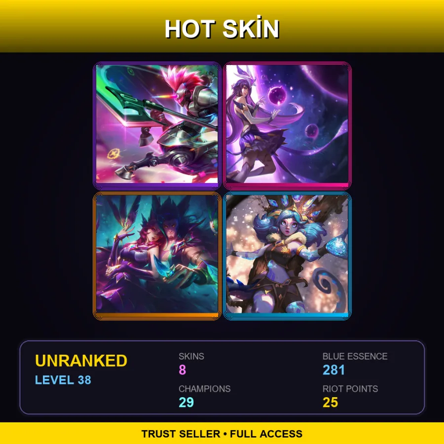 EUW | Lv38 | Unranked | 8 Skin | 29 Champ — Bewitching Nidalee