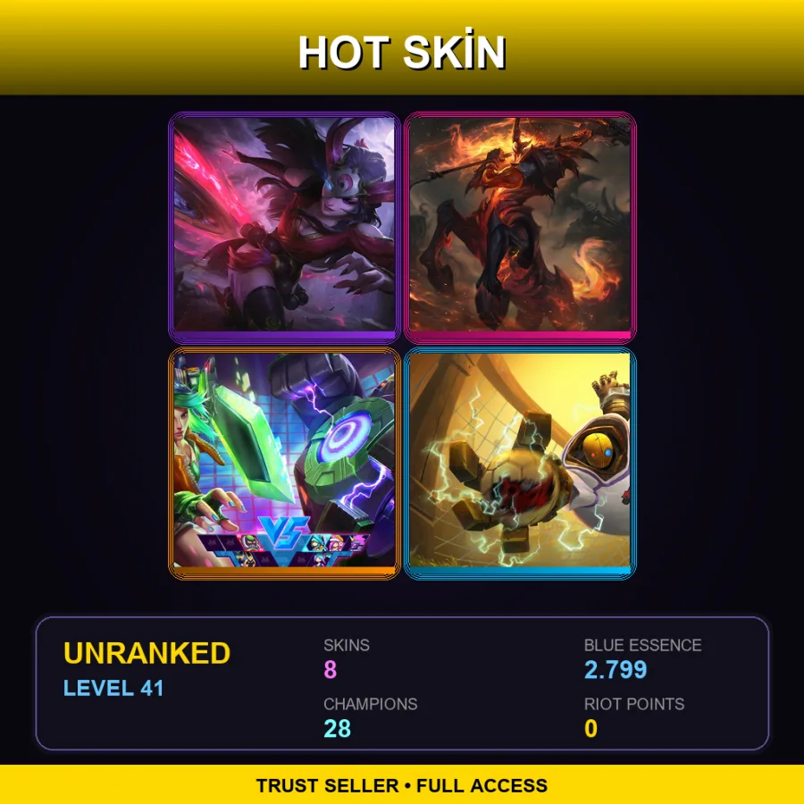EUNE | Lv41 | Unranked | 8 Skin | 28 Champ — Pre Void Kassadin