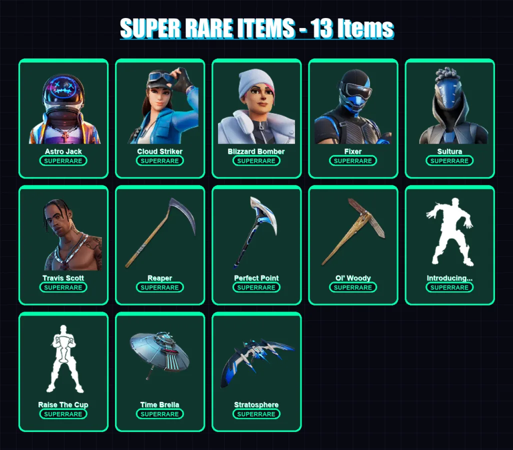 [PS4/PS5/XBOX/PC] | Astro Jack | Cloud Striker | Blizzard Bomber | Fixer | Sultura | 145 skin | 111 pickaxe | 152 emote | 98 glider | Lv1491 — Fortnite account