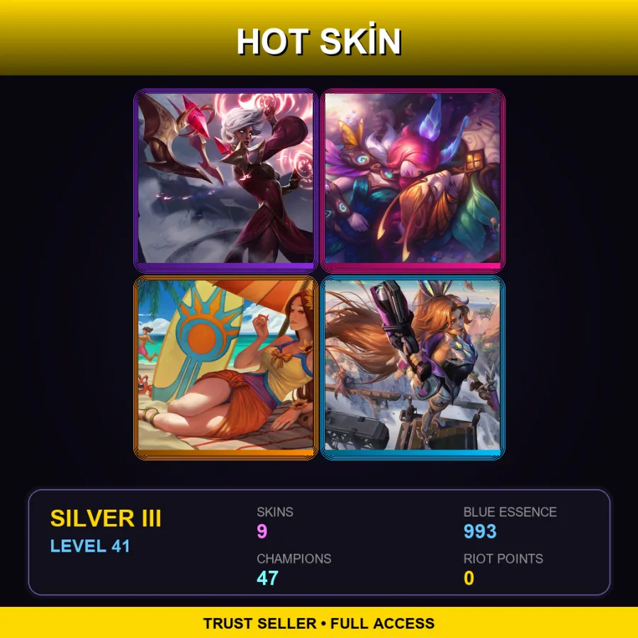 BR | Lv41 | Silver III | 9 Skin | 47 Champ