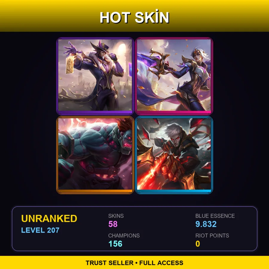 LAN | Lv207 | Unranked | 58 Skin | 156 Champ — Fpx Gangplank
