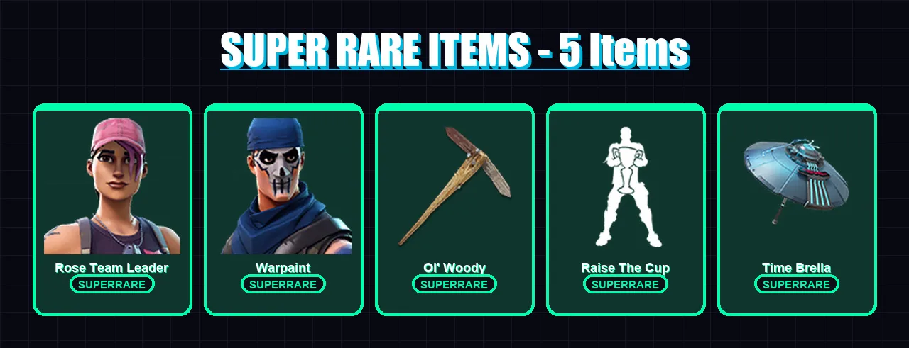 [PC/PSN] | Rose Team Leader | Warpaint | Zeus | Deadpool | Valeria | 55 skin | 73 pickaxe | 77 emote | 62 glider | Lv790