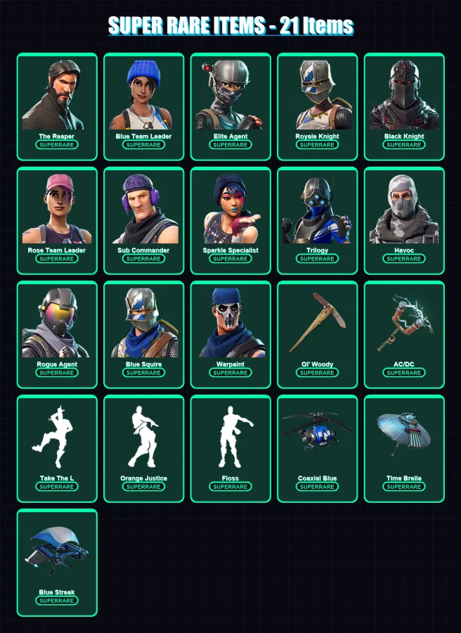 [PS4/PS5/XBOX/PC] | The Reaper | Blue Team Leader | Elite Agent | 145 skin | Lv1585