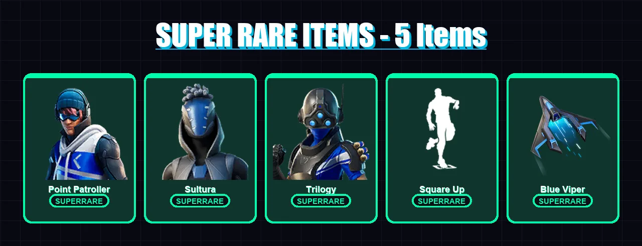 [PC] | Point Patroller | Sultura | Trilogy | Torin | The Imagined | 134 skin | 179 pickaxe | 152 emote | 112 glider | Lv1441 — Fortnite account