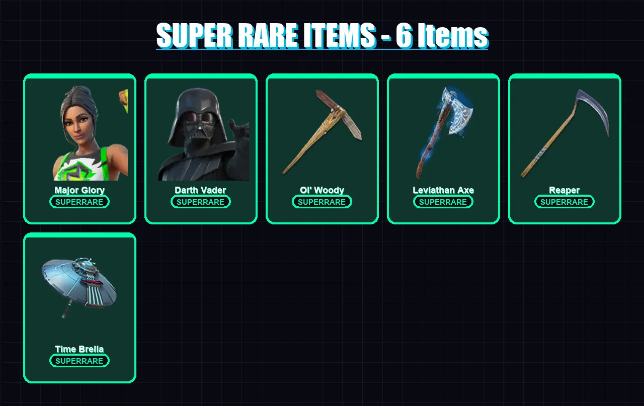 [PC] | Major Glory | Darth Vader | Torin | Peter Griffin | Spectra Knight | 444 skin | 449 pickaxe | 421 emote | 297 glider | Lv9152