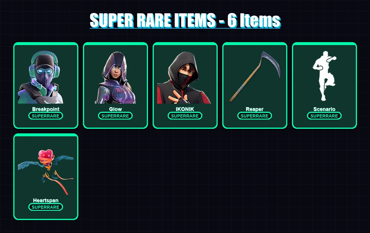 [PC/XBOX/PSN] | Breakpoint | Glow | IKONIK | The Prisoner | The Ice King | 85 skin | 88 pickaxe | 73 emote | 73 glider | Lv928