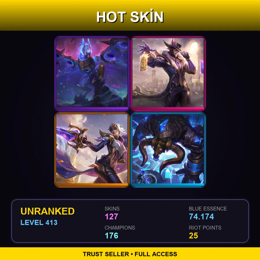 SG | Lv413 | Unranked | 127 Skin | 176 Champ — Battle Queen Diana