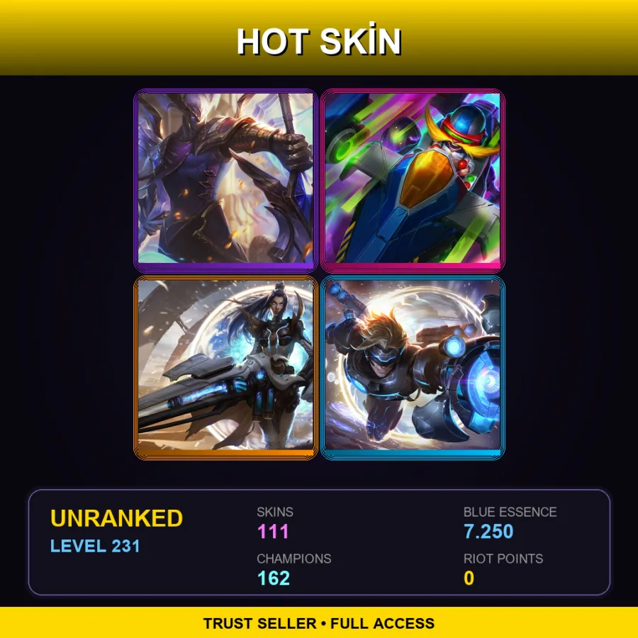 VN | Lv231 | Unranked | 111 Skin | 162 Champ — Little Devil Teemo