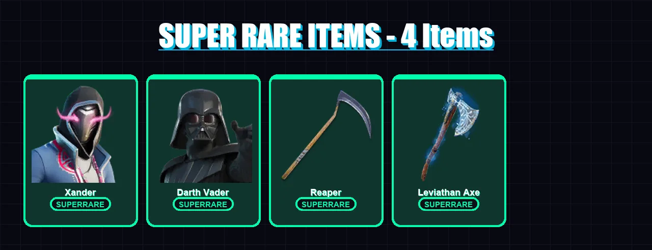 [PC/XBOX/PSN] | Xander | Darth Vader | The Cube Queen | Snap | Mandalorian | 104 skin | 103 pickaxe | 70 emote | 71 glider | Lv1317