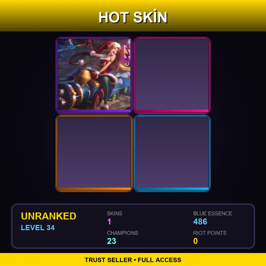 JP | Lv34 | Unranked | 1 Skin | 23 Champ
