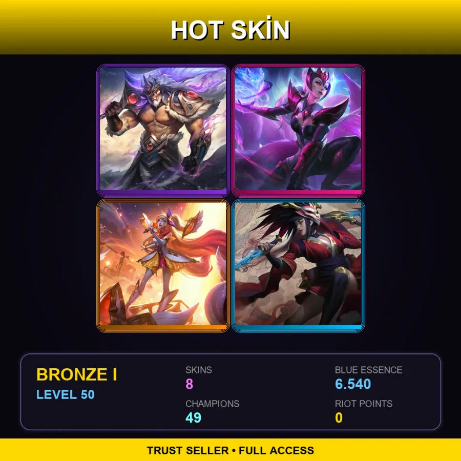 LAS | Lv50 | Bronze I | 8 Skin | 49 Champ