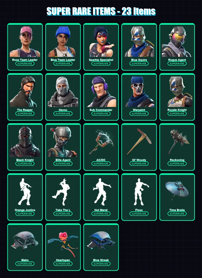 [PS4/PS5/XBOX/PC] | Rose Team Leader | Blue Team Leader | Sparkle Specialist | 100 skin | Lv992