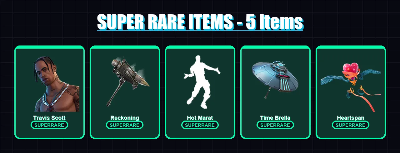 [PC/XBOX/PSN] | Travis Scott | Blackheart | Frozen Raven | The Prisoner | Calamity | 68 skin | 62 pickaxe | 69 emote | 60 glider | Lv766