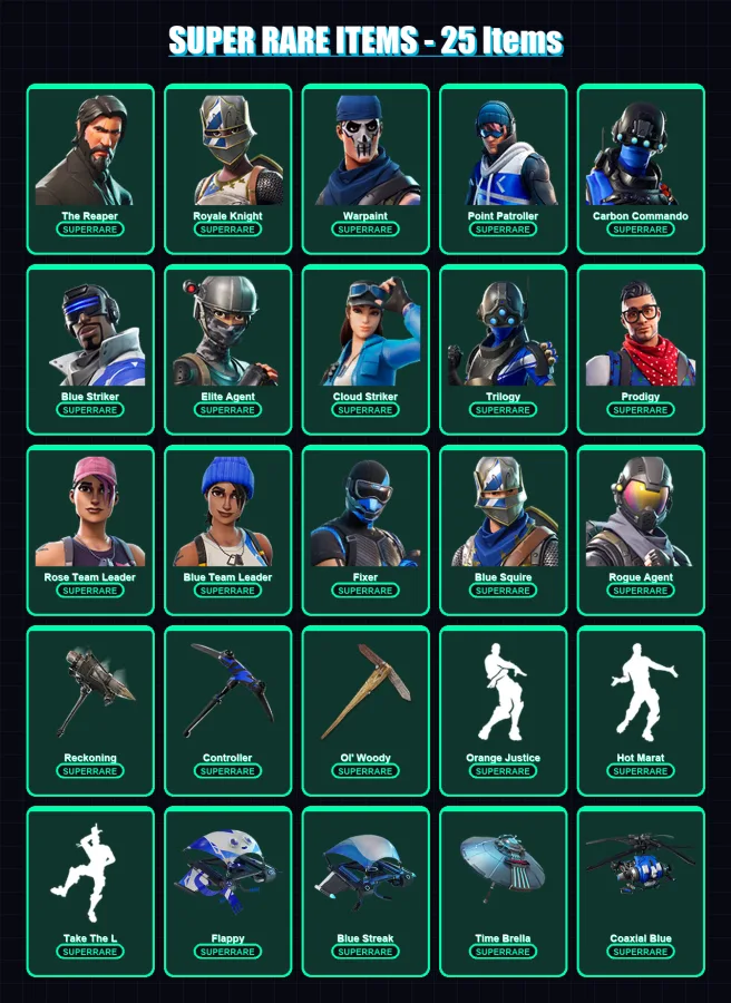 [PS4/PS5/XBOX/PC] | The Reaper | Royale Knight | Warpaint | 251 skin | Lv1994 — Fortnite account