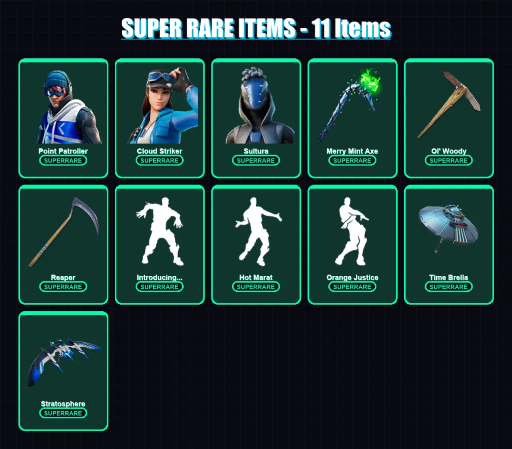 [PC/XBOX] | Point Patroller | Cloud Striker | Sultura | Valeria | Ruin | 149 skin | 143 pickaxe | 146 emote | 123 glider | Lv1899 — Fortnite account