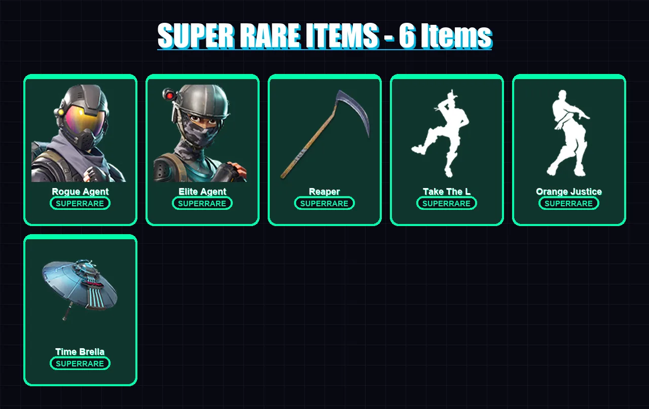 [PC] | Rogue Agent | Elite Agent | Frozen Love Ranger | Gear Specialist Maya | Sorana | 90 skin | 114 pickaxe | 99 emote | 89 glider | Lv1884