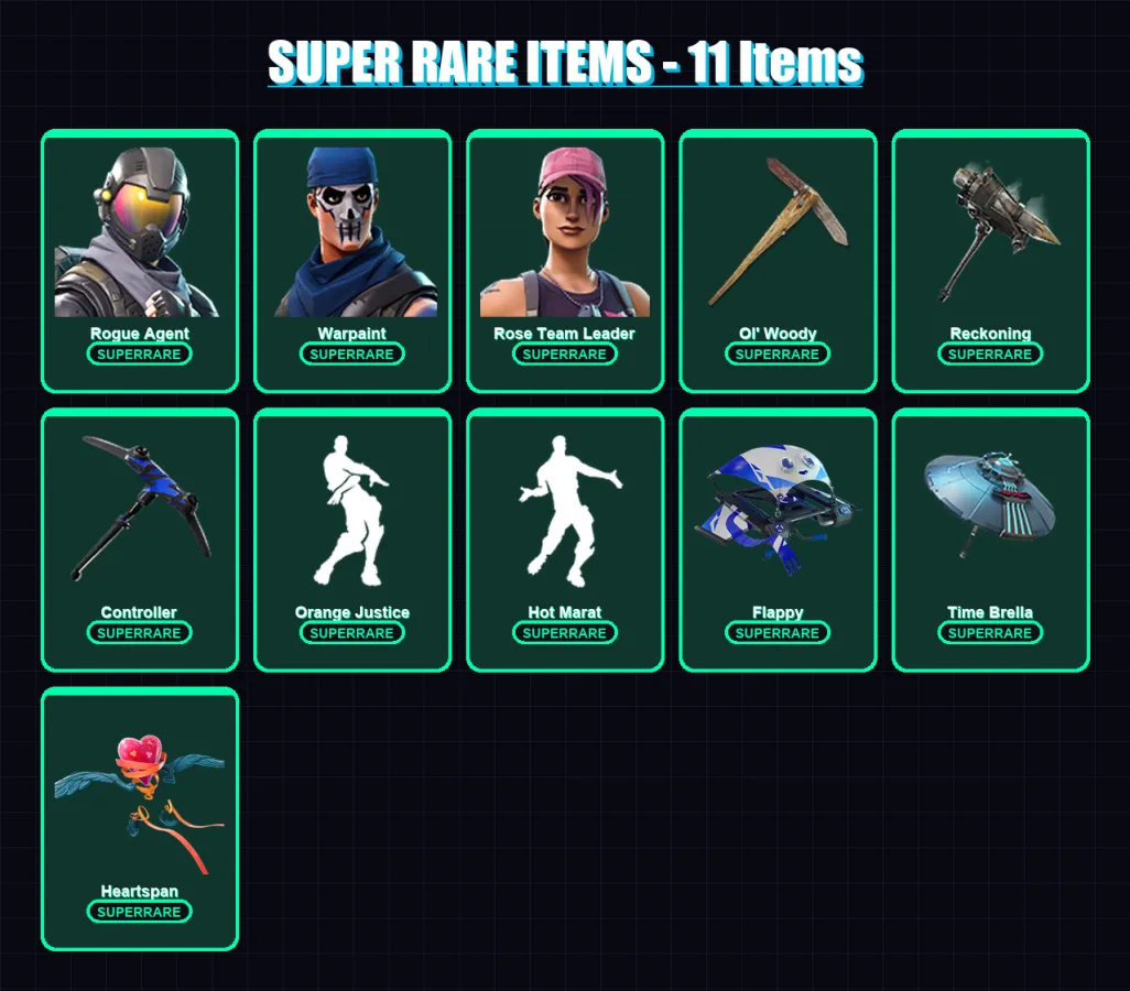 [PC/XBOX/PSN] | Rogue Agent | Warpaint | Rose Team Leader | Luxe | Ragnarok | 126 skin | 140 pickaxe | 127 emote | 138 glider | Lv1516 — Fortnite account