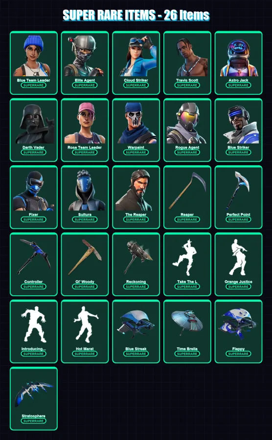 [PS4/PS5/XBOX/PC] | Blue Team Leader | Elite Agent | Cloud Striker | 179 skin | Lv2753