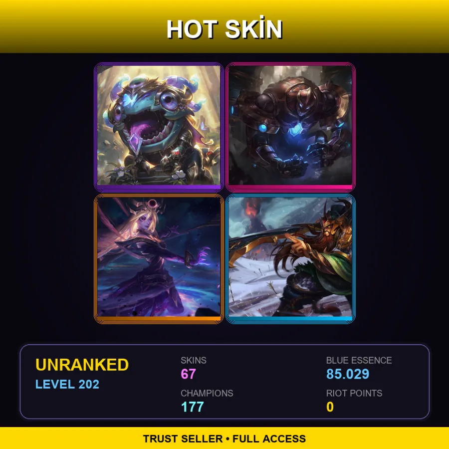 VN | Lv202 | Unranked | 67 Skin | 177 Champ — Creator Viktor