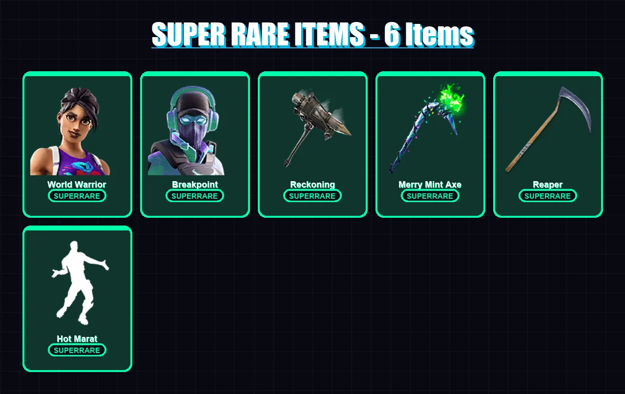 [SWITCH/XBOX/PSN/PC] | World Warrior | Breakpoint | The Ice King | Sentinel | Zenith | 125 skin | 113 pickaxe | 105 emote | 103 glider | Lv1327