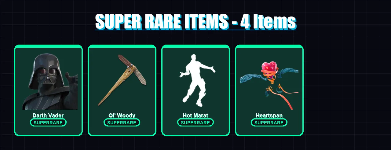 [PC/XBOX/PSN] | Darth Vader | Snap | Paradigm (Reality-659) | Hybrid | Blackheart | 21 skin | 45 pickaxe | 41 emote | 40 glider | Lv495