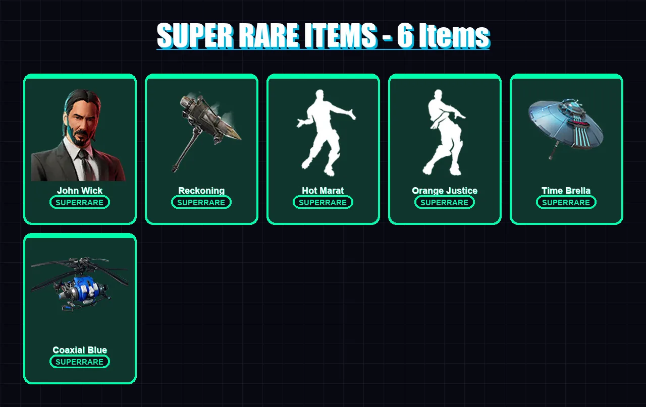 [PS4/PS5/XBOX/PC] | John Wick | Deadpool | Carbide | The Ice King | Sentinel | 83 skin | 157 pickaxe | 114 emote | 148 glider | Lv2581