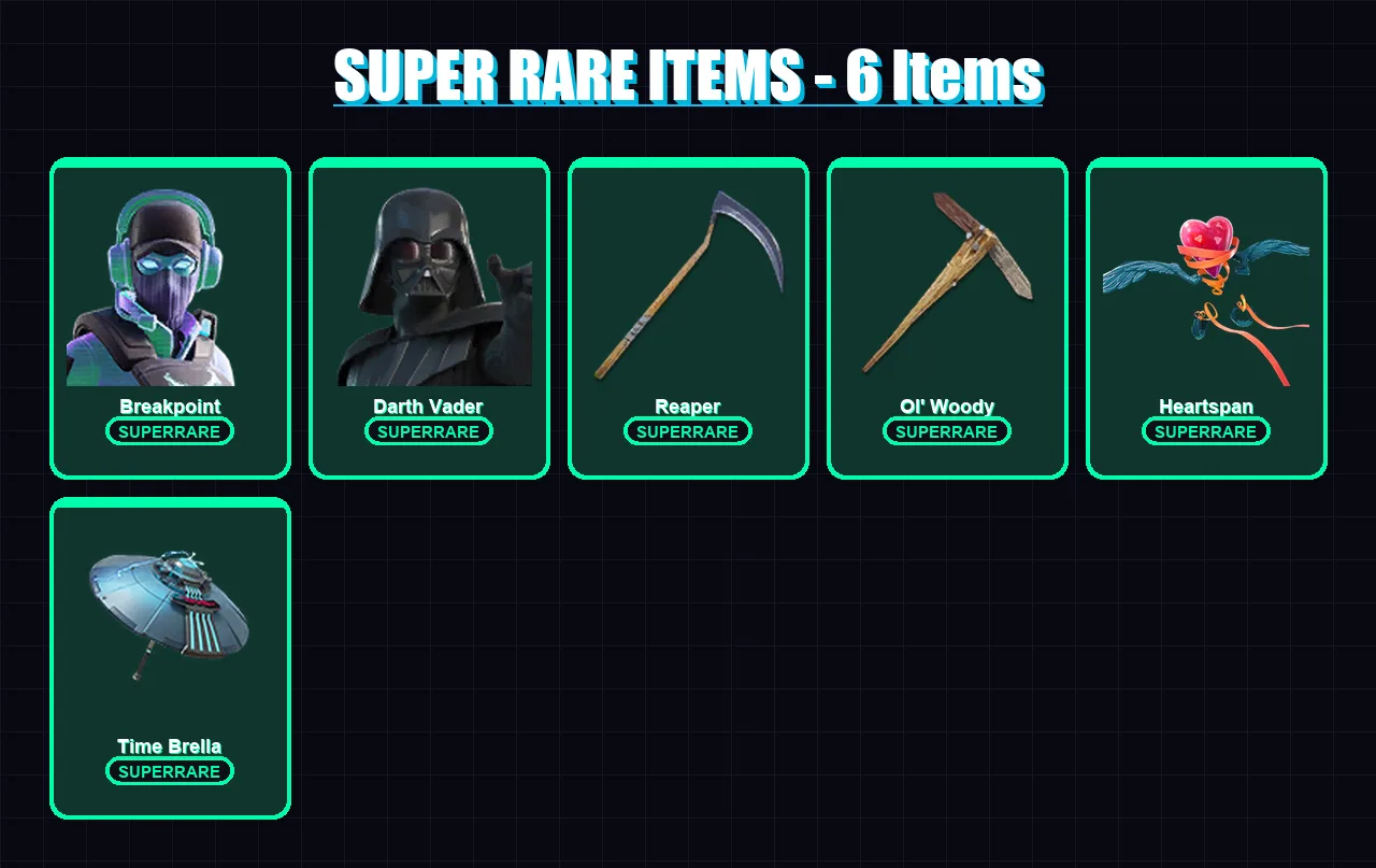 [PC/PSN] | Breakpoint | Darth Vader | Spire Assassin | The Foundation | The Origin | 213 skin | 208 pickaxe | 125 emote | 138 glider | Lv2227
