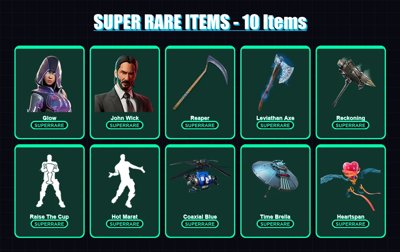 [PC/XBOX] | Glow | John Wick | Renzo the Destroyer | Fade | Singularity | 142 skin | 173 pickaxe | 129 emote | 159 glider | Lv2274