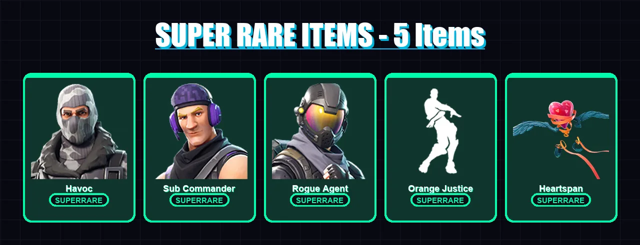 [PC/XBOX/PSN] | Havoc | Sub Commander | Rogue Agent | Carbide | The Visitor | 33 skin | 23 pickaxe | 38 emote | 33 glider | Lv411