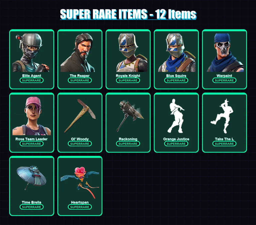 [PC/PSN] | Elite Agent | The Reaper | Royale Knight | Blue Squire | Warpaint | 77 skin | 74 pickaxe | 75 emote | 82 glider | Lv923