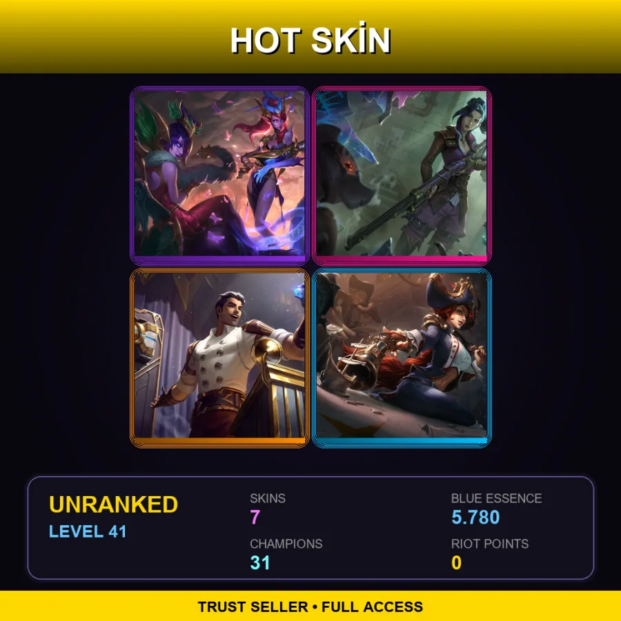LAS | Lv41 | Unranked | 7 Skin | 31 Champ — Arcane Inventor Jayce